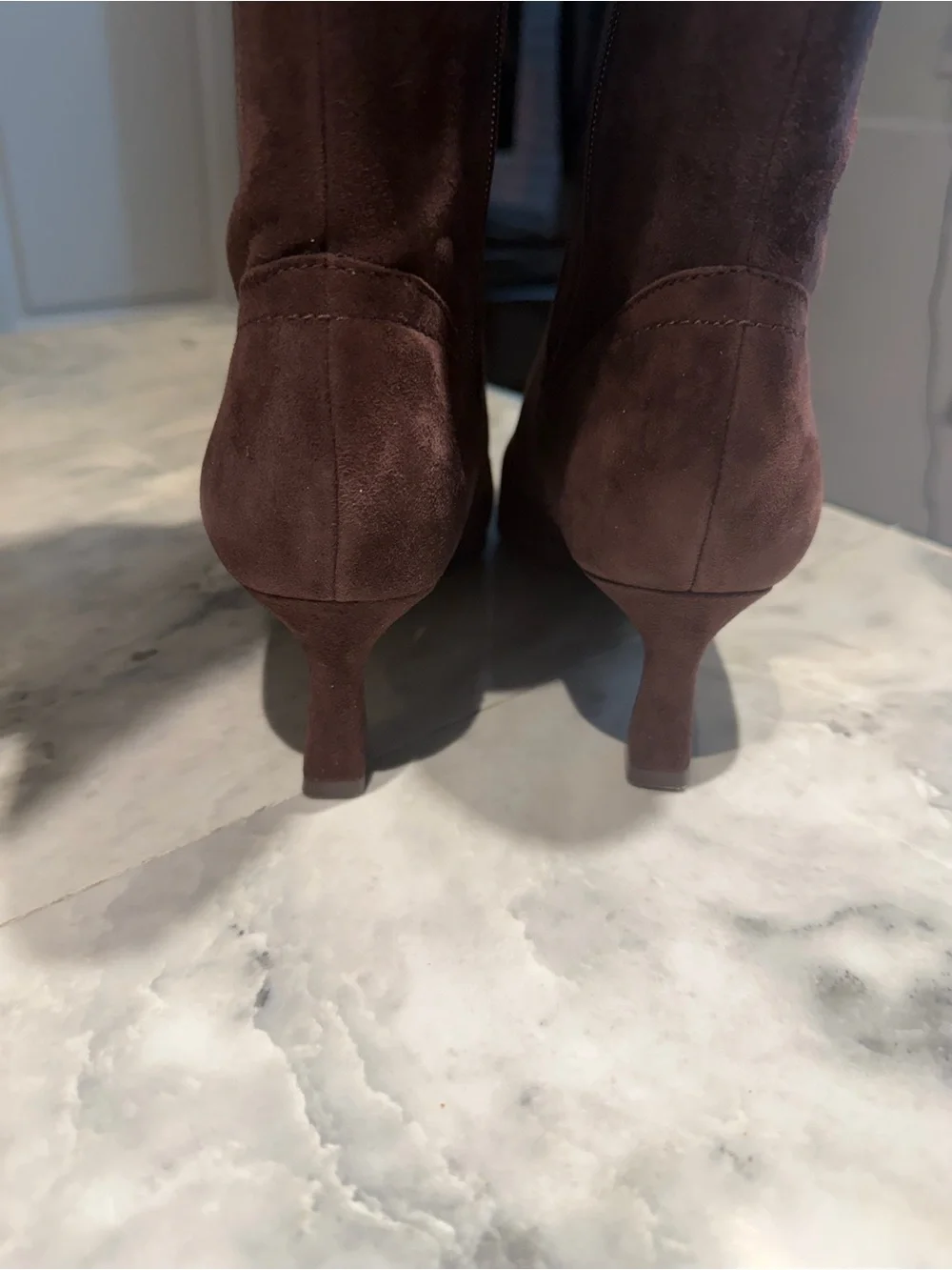 Naturalizer Deesha  Women's Over-the-Knee Pointed Suede Boots - Brown 7M